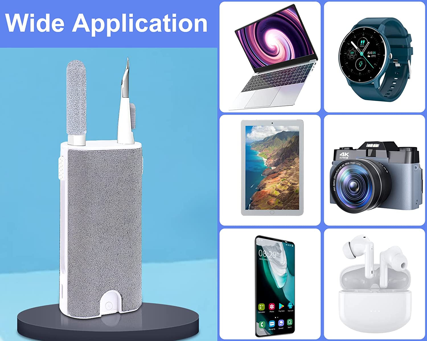 XANGNIER Cleaner Kit for Airpods Pro 1 2 3,5 in 1 Multi-Function Earbuds Cleaning Tool, Electronic Cleaner Kit for Iphone Charging Port,Phone Speaker,Earpods,Headphone,Earphone,Laptpo,Scree,Ipod Case  XANGNIER   