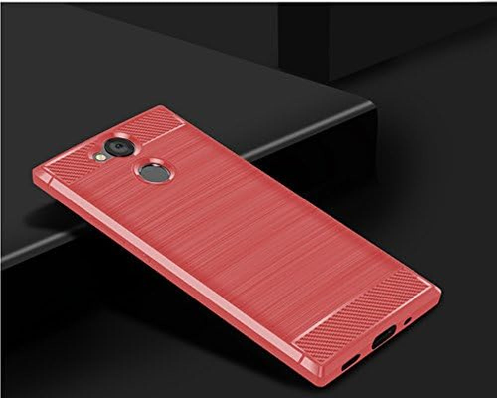 Sony Xperia XA2 Ultra Case Cover Shell,Carbon Fiber Material Case,Smooth Non-Slip Soft,Anti-Fingerprint Case,Fully Protective Case Cover for Sony Xperia XA2 Ultra  Manyip   