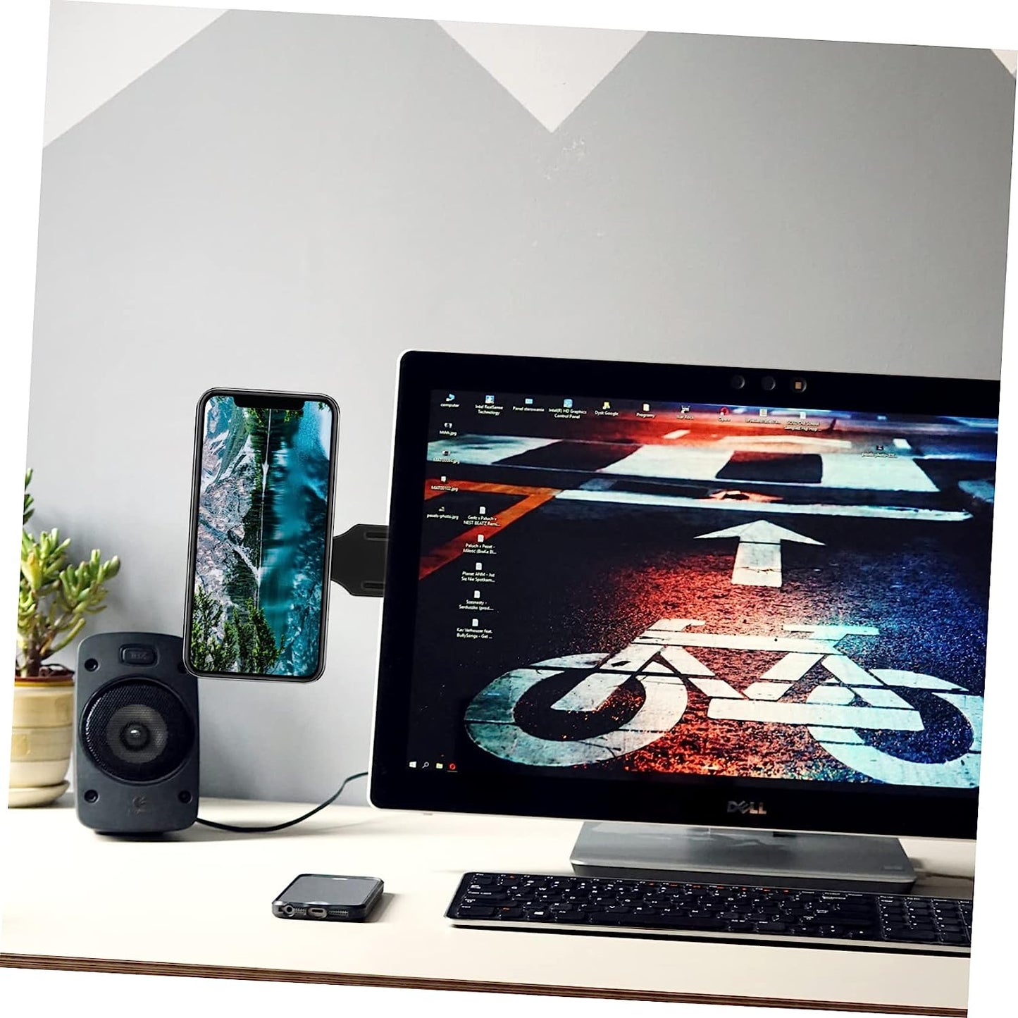 ULTECHNOVO Mobile Phone Expansion Bracket PC Monitor Stand Cell Phone Stand for Desk Laptopstand Phone Monitor Mount Laptop Phone Holder Magnetic Laptop Mount Small Stand Laptop Stand Mount  ULTECHNOVO   