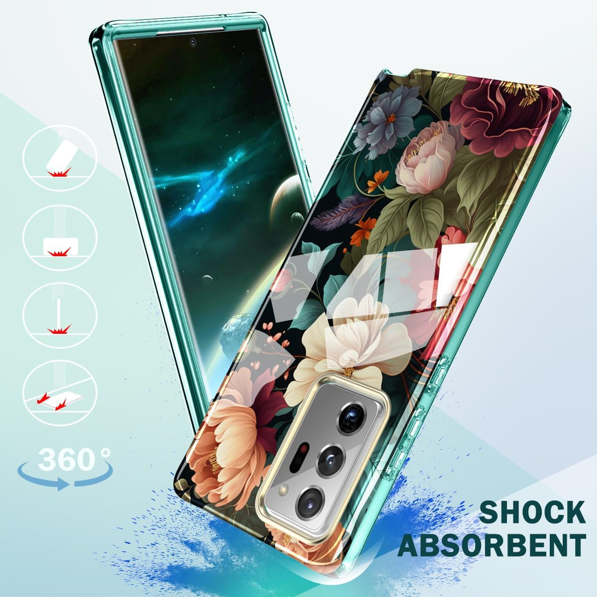 DT Compatible for Samsung Galaxy Note 20 Ultra Case, Lightweight and Stylish Full Body Shockproof Protective Rugged TPU Case for Samsung Note 20 Ultra 5G 6.9 Inch  PIXIU   