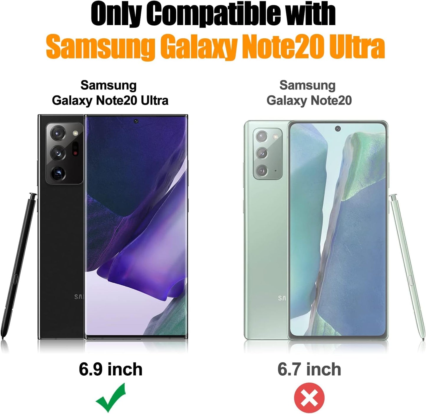 JAME for Samsung Galaxy Note 20 Ultra Case, Military-Grade Drop Protective Phone Case Cover for Note 20 Ultra, with Metal Ring Holder Kickstand for Galaxy Note 20 Ultra Case, Red  JAME   