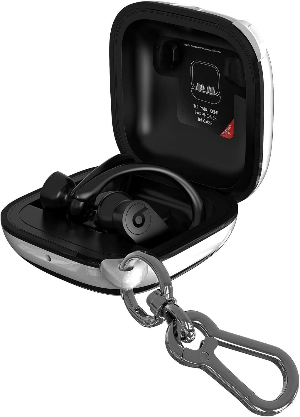 ANKASI Compatible Powerbeats Pro Case Cover,Full Protective Shockproof Anti-Slip Silicone Case for Beats Powerbeats Pro 2019(Black Edge+Yellow)  ANKASI white Edge+Black  