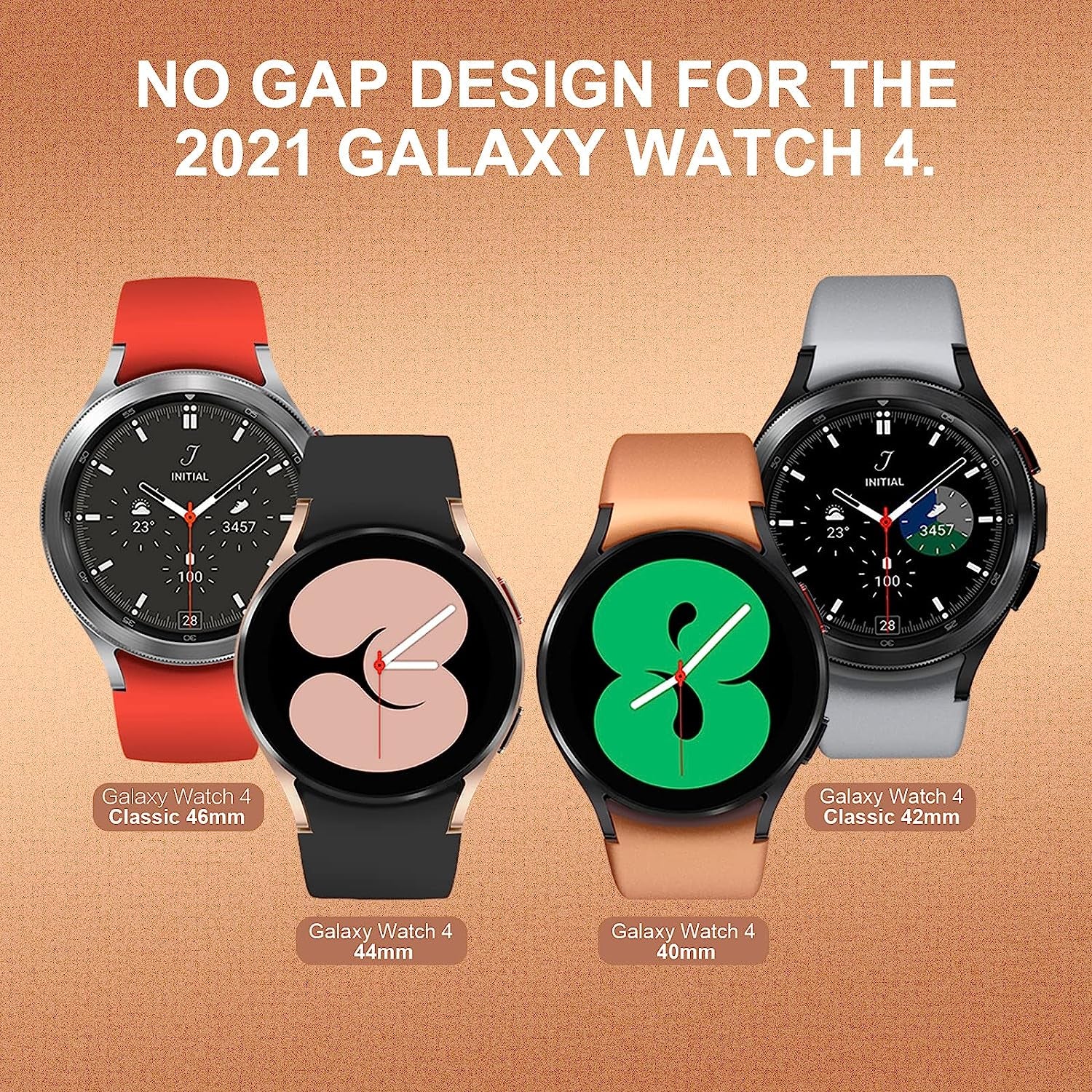 12 Pack Gapless Bands Compatible for Samsung Galaxy Watch 4 / Watch 5 Band 40Mm 44Mm / Galaxy Watch 5 Pro 45Mm/ Classic 4 46Mm 42Mm,Rose Gold Silver Silicone Replacement Wristbands Strap for Women Men  Areziir   