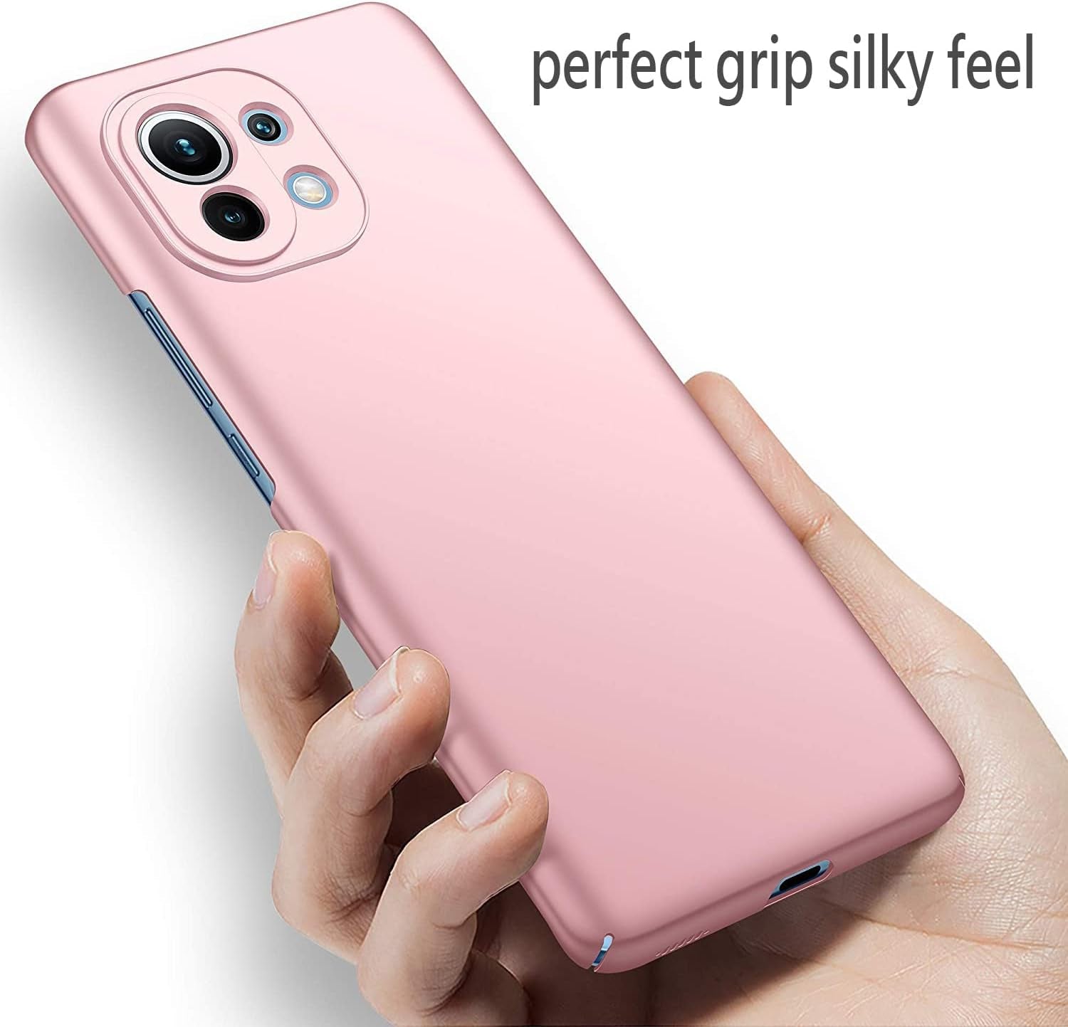 Case for Xiaomi Mi 13 Thin Protective Phone Case Mi 13 [Protect from Shock/Scratch/Slip/Fingerprint] [Matte Finish] Minimalist PC Hard Phone Cover for Xiaomi Mi 13, Pink  Ahonest   