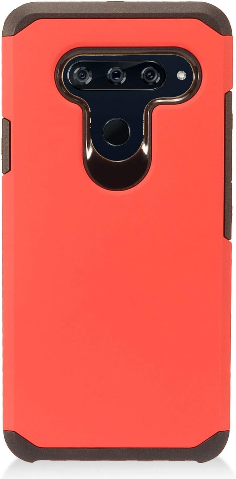 Eaglecell - Compatible with LG V40 Thinq - Rubberized Hybrid Hard Case - AH2 Red  Eaglecell   