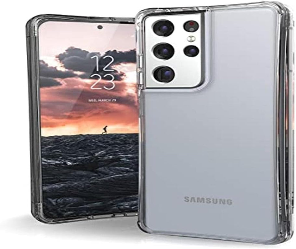 URBAN ARMOR GEAR UAG Designed for Samsung Galaxy S21 Case Black Rugged Lightweight Slim Shockproof Pathfinder Protective Cover, [6.2 Inch Screen]  Urban Armor Gear Plyo - Ice S21 Ultra 5G 