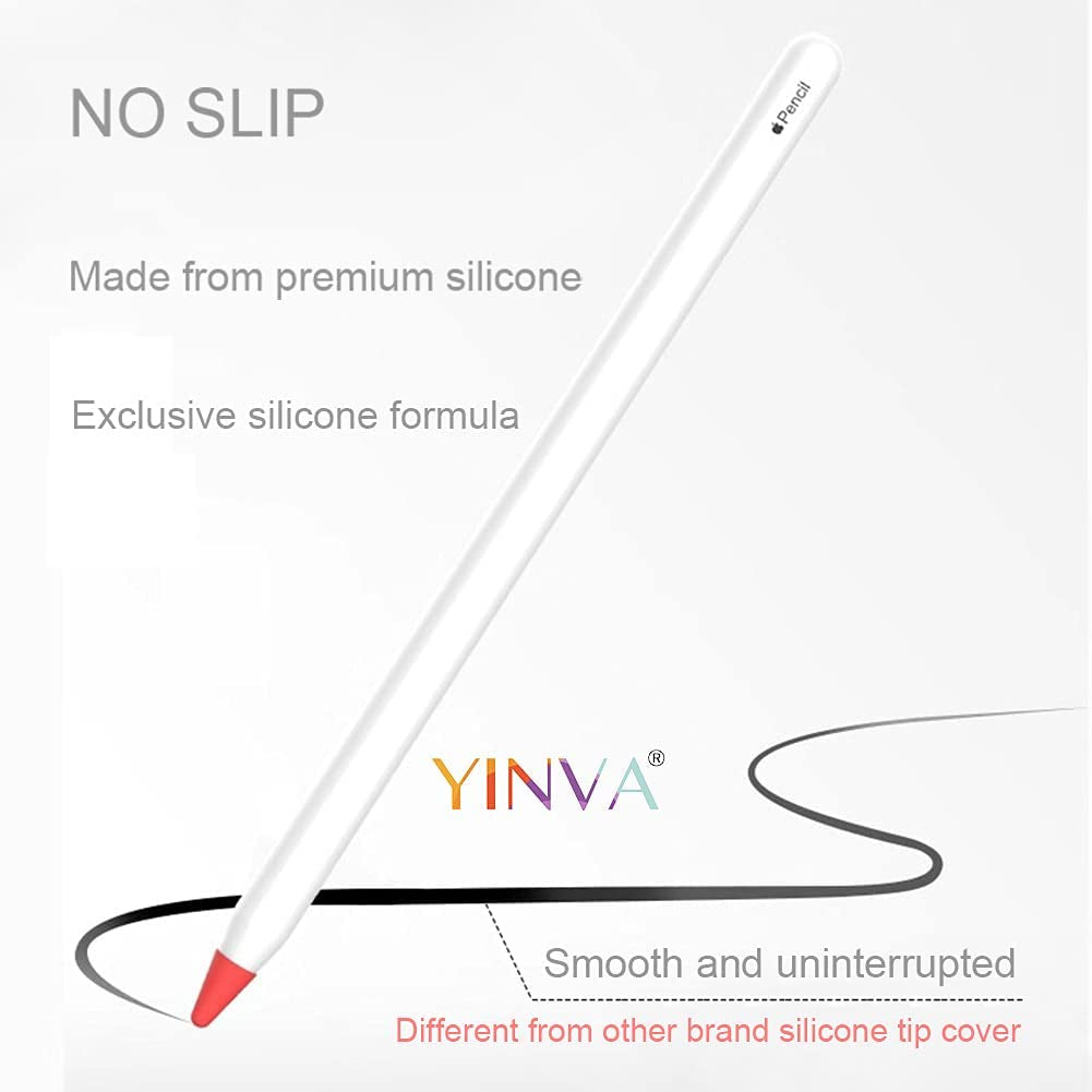 YINVA Cover Compatible with Apple Pencil Tips Silicone Nib Cap Accessories for Apple Pencil 1St and 2Nd Generation(30 PCS,10 Colors)  YINVA   