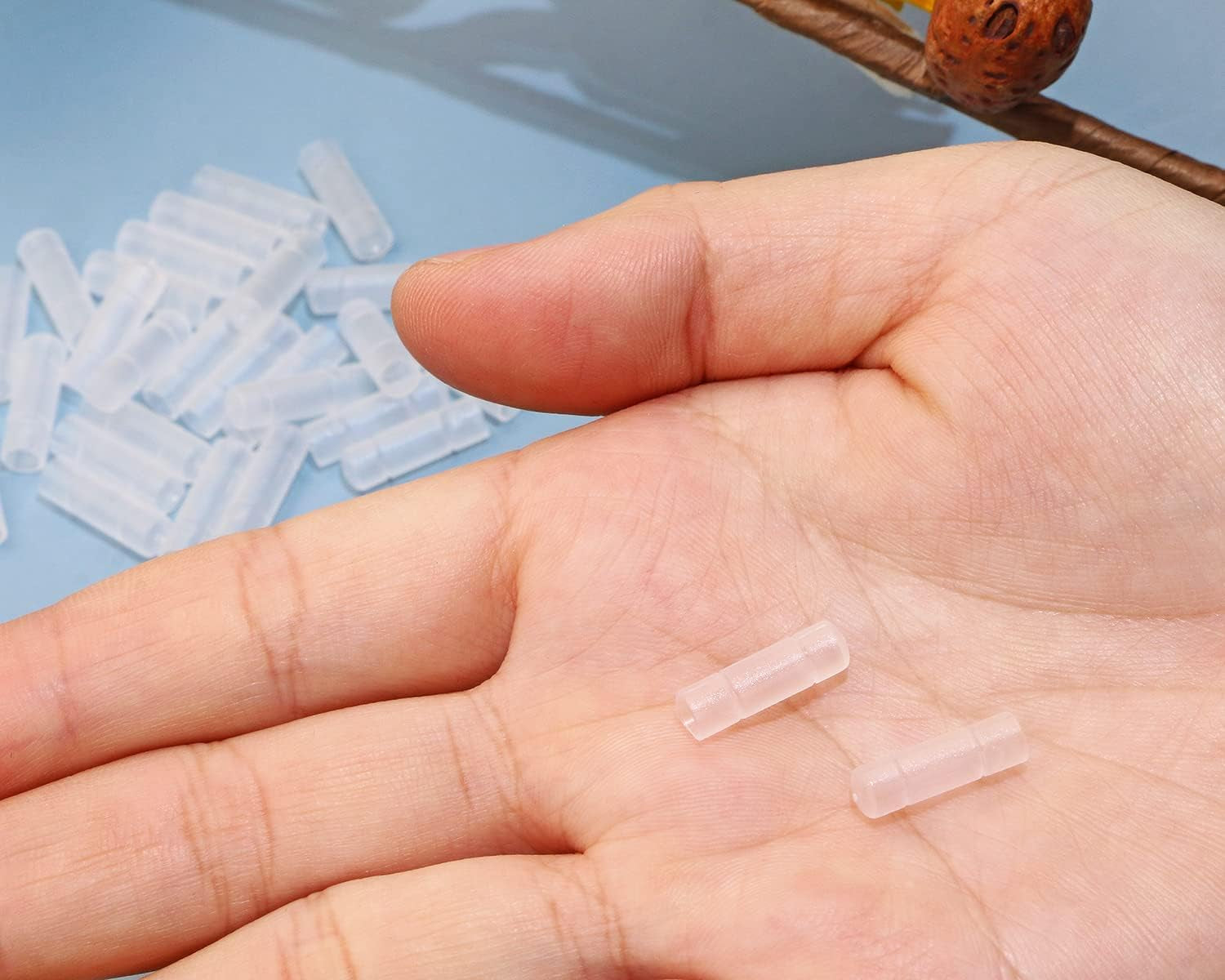 ONLYKXY 30Pcs Plastic Male Protector Cap Port Cover Anti-Dust Plugs for round DC 3.5MM USB Dust Stopper (White, DC 3.5MM)  ONLYKXY   