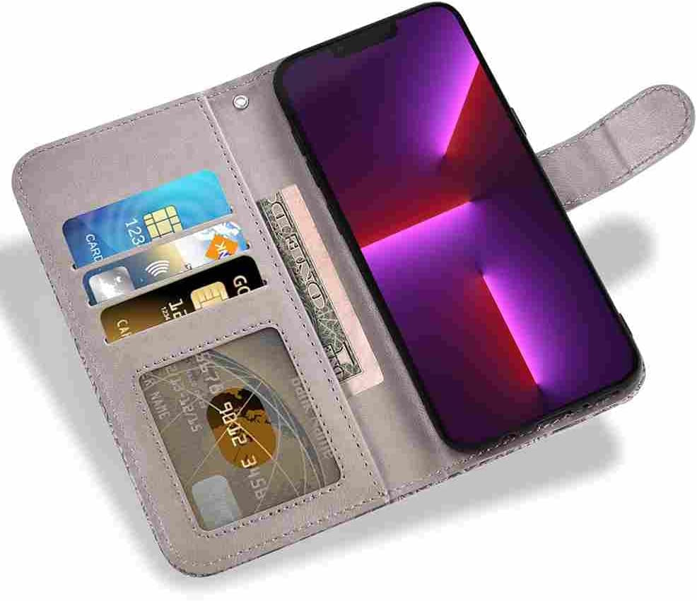 BANLEI2U Phone Cover Folio Wallet Case for LG Aristo 1, Premium PU Leather Slim Fit Cover for Aristo 1, 1 Photo Frame Slot, Easy Access, Gray  BANLEI2U   