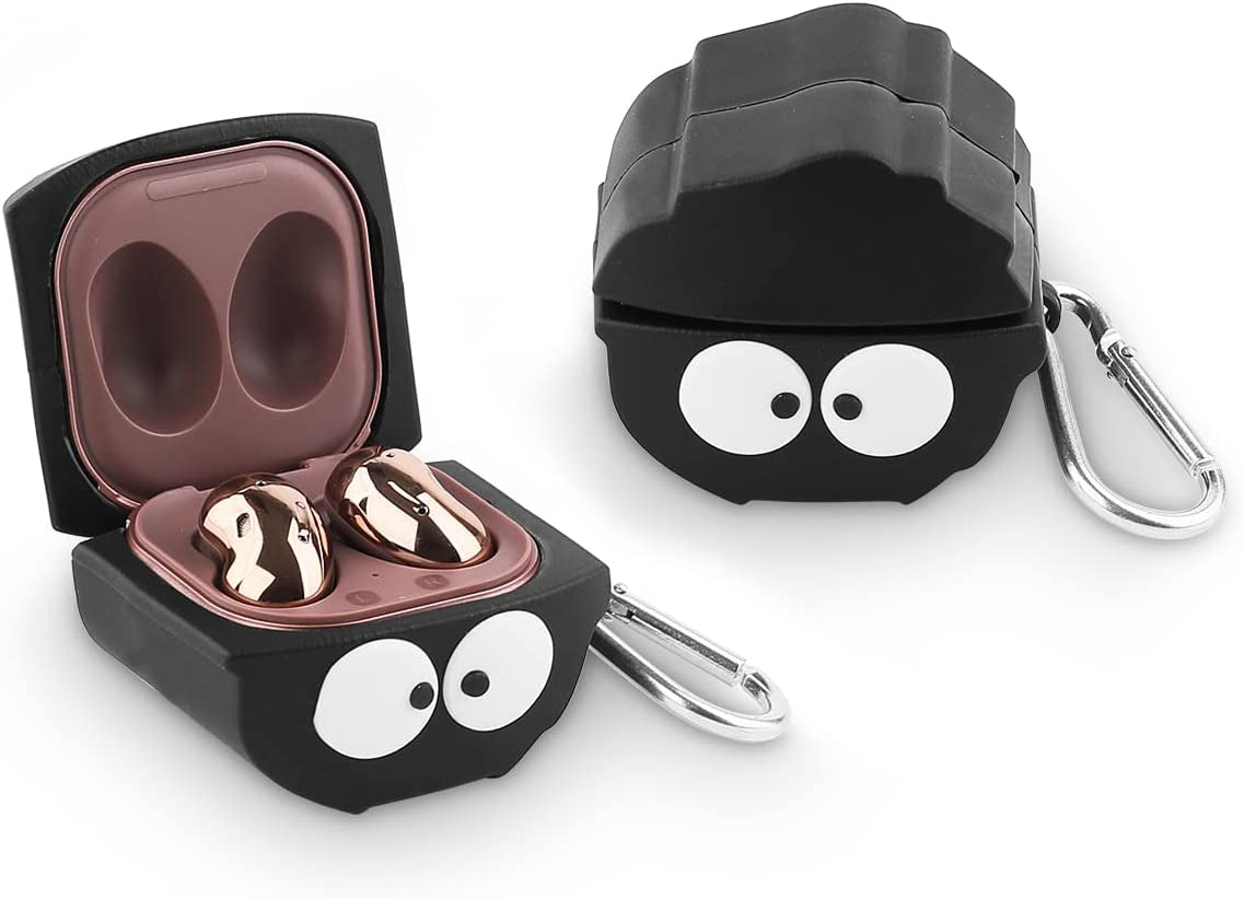 Suublg Silicone Cartoon Earbuds Case Protective Cover with Keychain Fit Designed for Samsung Galaxy Buds2 Pro (2022) /Galaxy Buds 2 (2021) /Galaxy Buds Pro (2021) /Galaxy Buds Live (2020)  Suublg Fairydust  