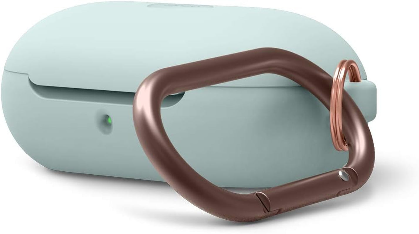 Elago Silicone Case Designed for Samsung Galaxy Buds plus Case (2020) / Galaxy Buds Case (2019) [Body-Lavender/Top-Lovely Pink ] - Full Body Protection, Adhesive Gel Pad  elago Baby Mint  