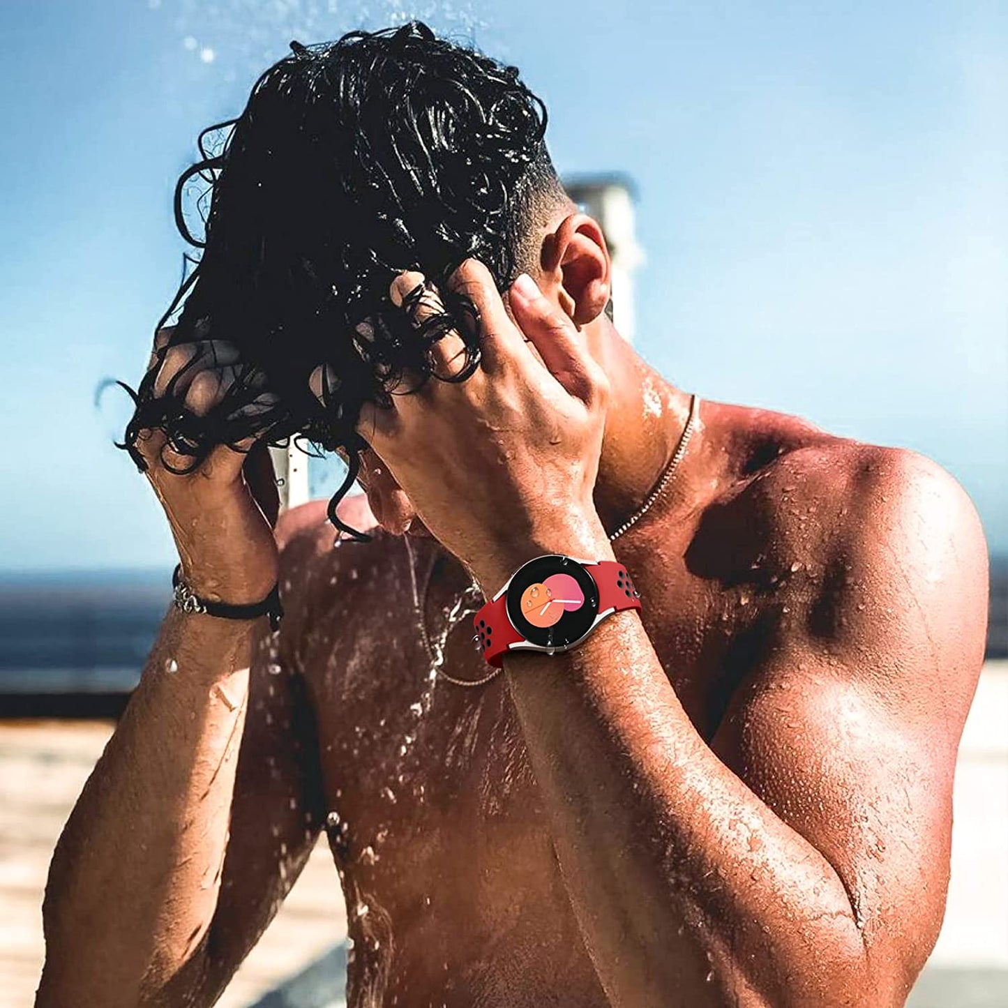 6 PACK No Gap Bands Only Compatible with Samsung Galaxy Watch 5 Band/Galaxy Watch 4 Band 40Mm 44M/Galaxy Watch 5 Pro Band 45Mm/Watch 4 Classic Band, 20Mm Soft Silicone Sport Bands for Women & Men  Xuchangjiansenshangmaoyouxiangongsi   