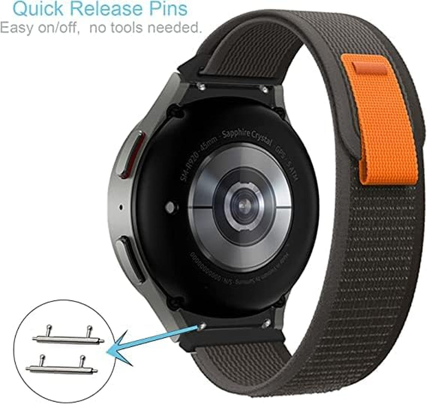 Wingle 4 Pack for Galaxy Watch 5 Band/ Galaxy Watch 5 Pro Band 45Mm/ Samsung Galaxy Watch 4 Band 44Mm 40Mm/ Watch 4 Classic 42Mm 46Mm Nylon Watch Band, Alpine Loop Woven Sport Bands Strap for Men Women  WINGLE   