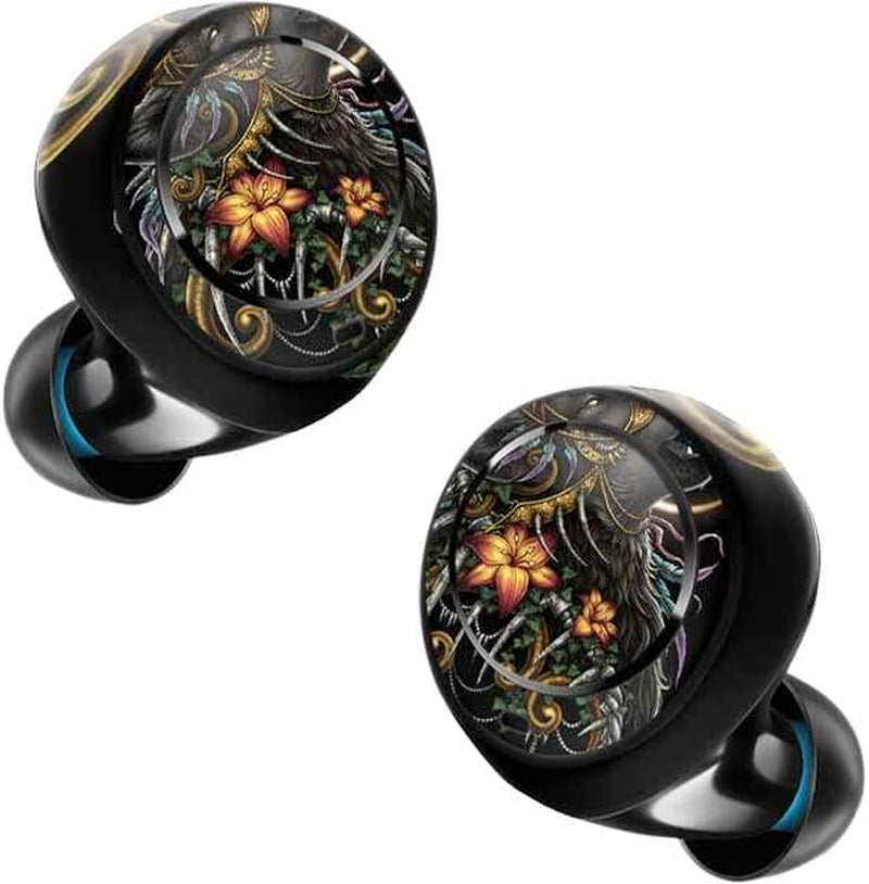 Skinit Decal Skin Compatible with Echo Buds - Officially Licensed Sarah Richter Wolf Howling by Sarah Richter Design  Skinit   