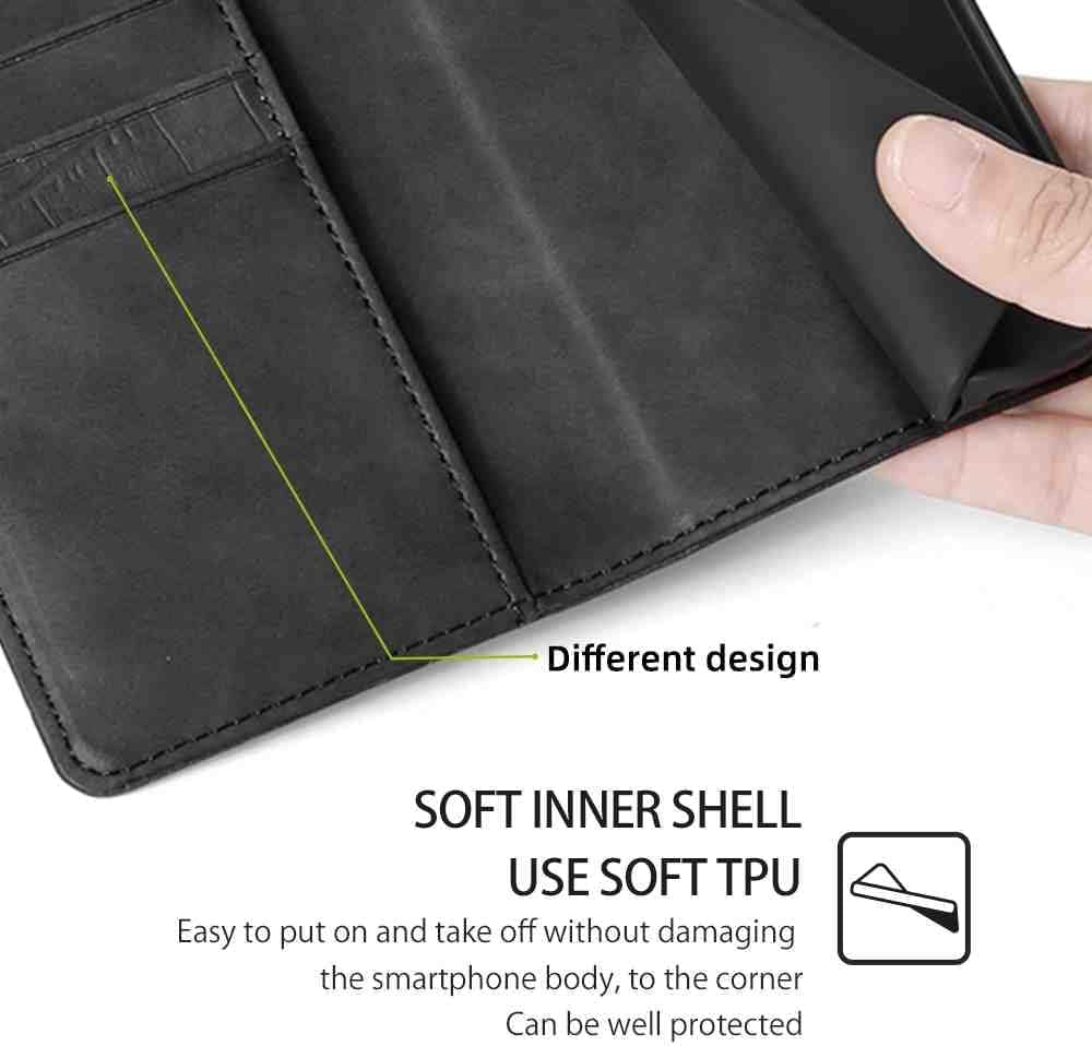 BANLEI2U Phone Cover Wallet Folio Case for LG G7 THINQ, Premium PU Leather Slim Fit Cover for G7 THINQ, Shock Resistant, Black  BANLEI2U   