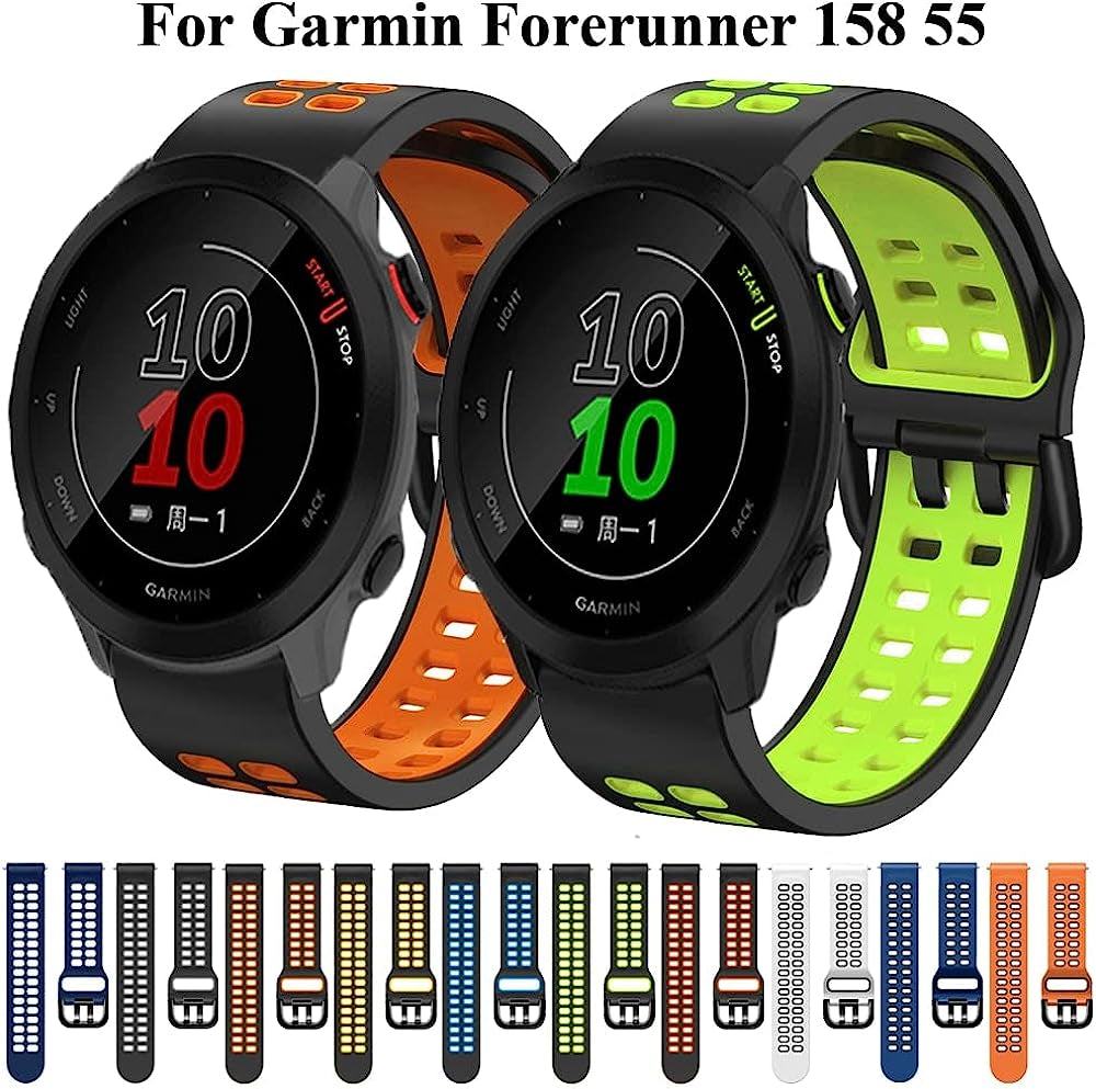 SKXMOD Watch Band for Garmin Forerunner 158 55 245 645 Wristband Replacement 20Mm Silicone Sof Sport Strap for Garmin Venu Approach S40  SKXMOD   