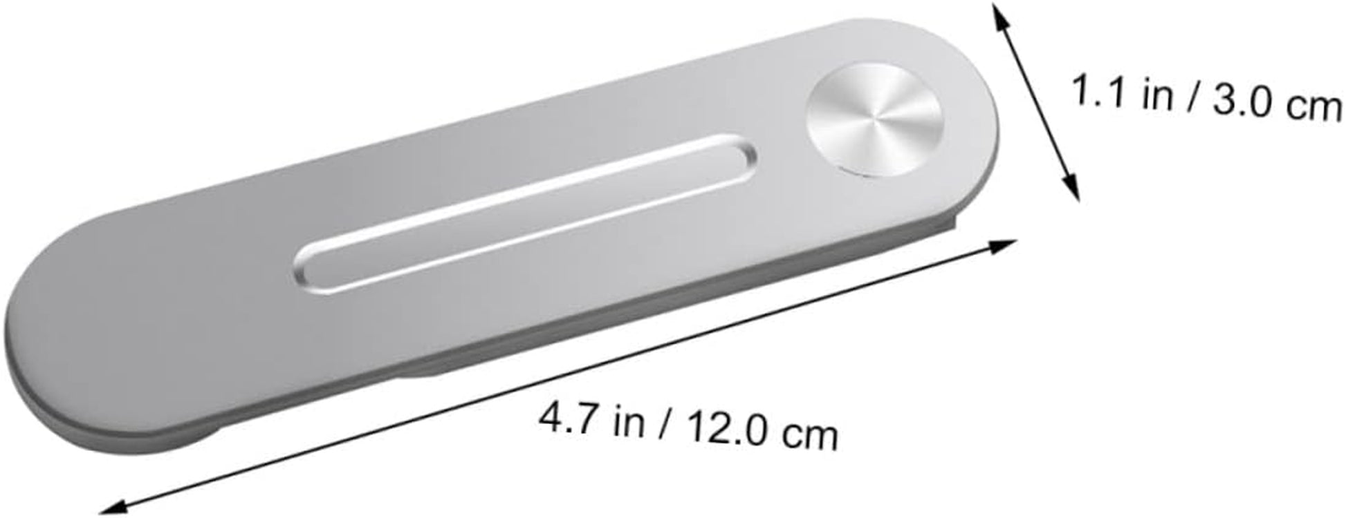 UKCOCO 2Pcs Mobile Phone Holder Collapsible Laptop Stand Stand for Laptop Magnetic Laptop Phone Stand Computer Monitor Stand Computer Phone Stand Magnetic Laptop Phone Stand Metal Silver  UKCOCO   