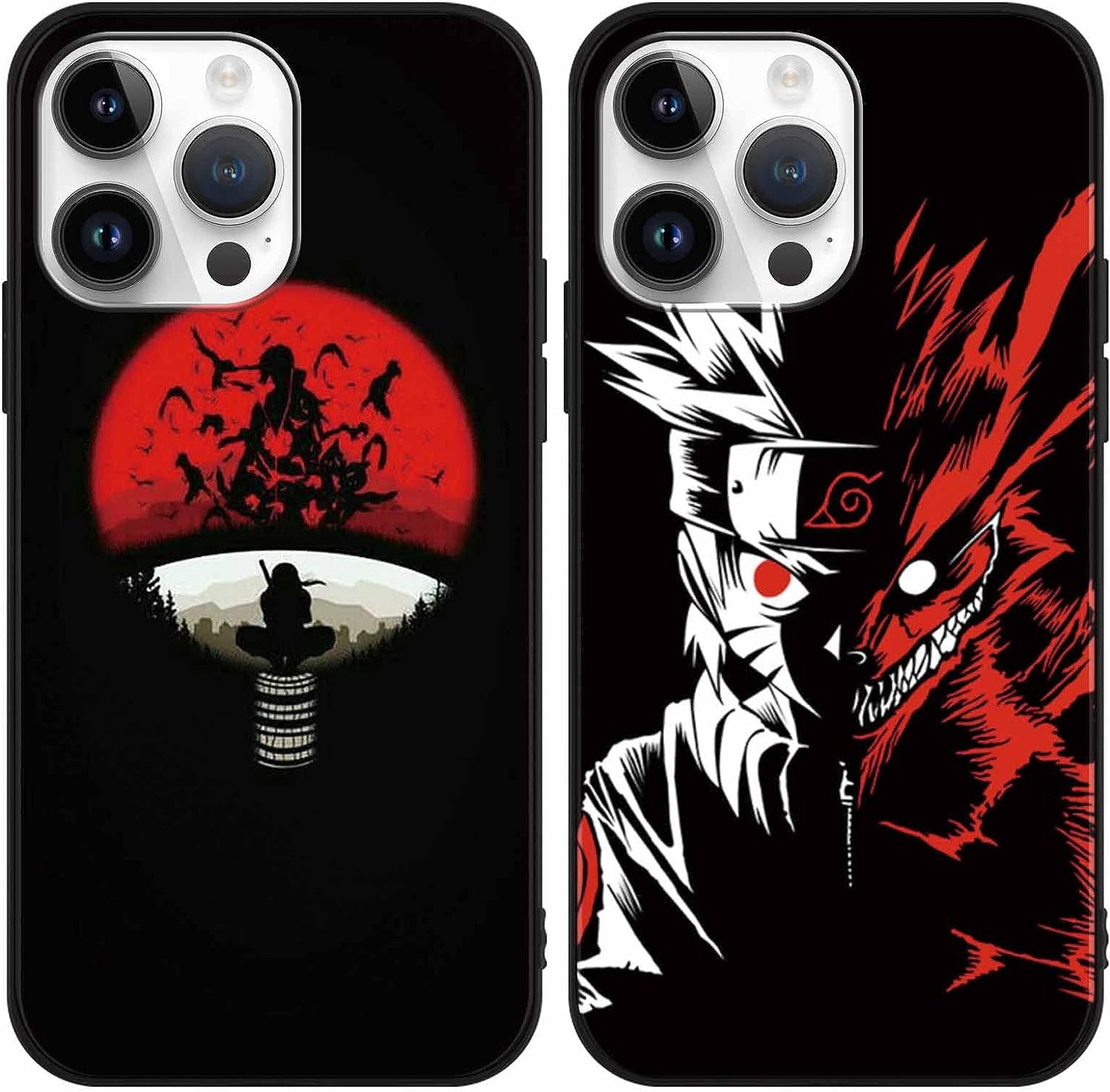 [2 Pack] Japanese Anime Phone Case for Iphone 13 Mini Case 5.4", Cool Manga Character Design Pattern Cases, Comics Cartoon Silicone Case for Men Boys Women Girls, Soft TPU Funda Para Iphone13 Mini, 1  ZXT US Iphone 11 Pro  