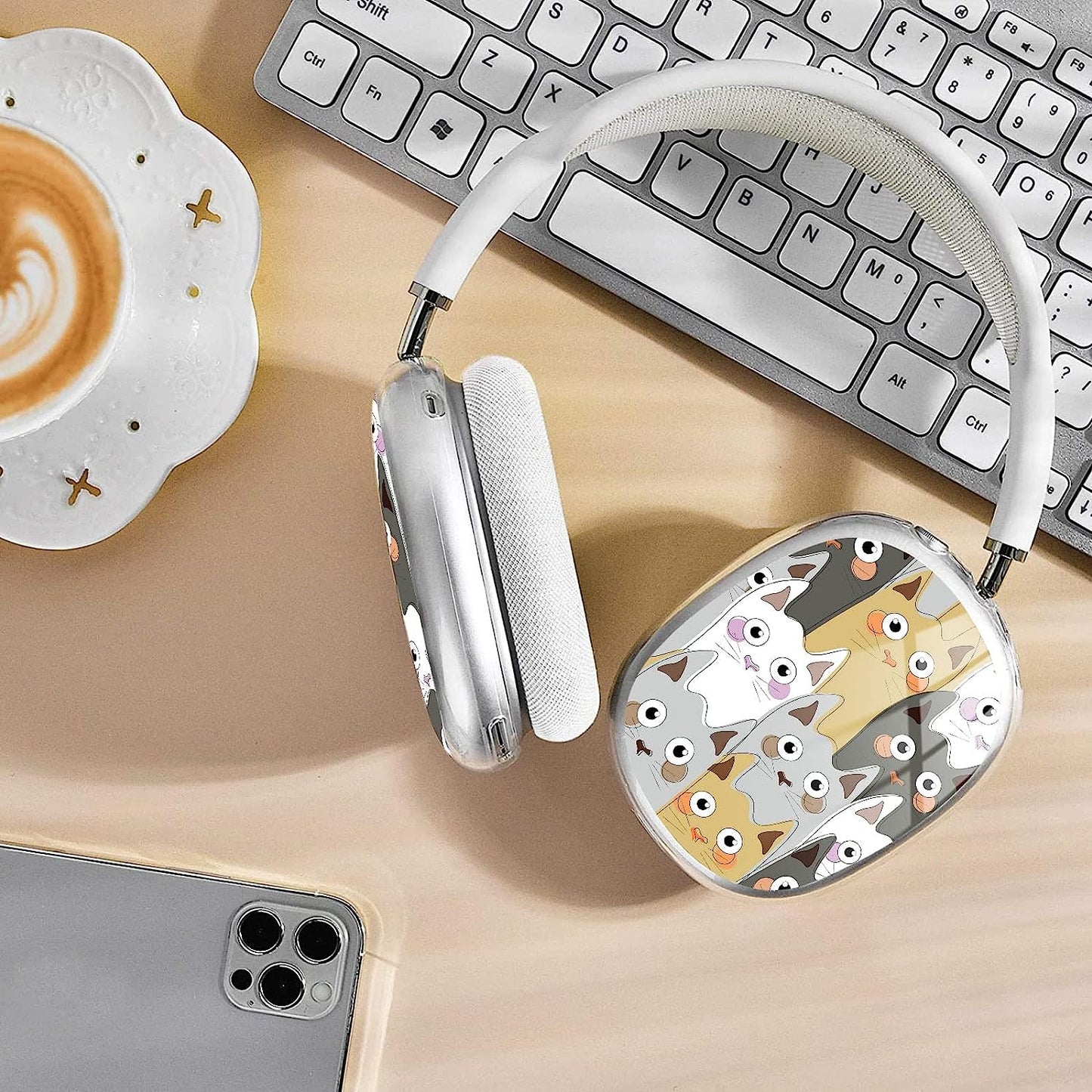 WINCHIHAN Printed Soft TPU Anti-Scratch Protective Case Cover Compatible with Airpods Max Headphones # A20668  WINCHIHAN   