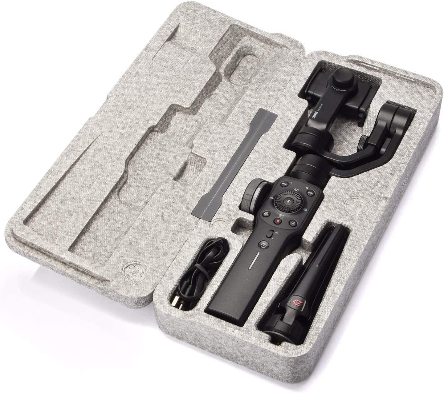 Zhiyun Smooth 4 Professional Gimbal Stabilizer for Iphone Smartphone Android Cell Phone 3-Axis Handheld Gimble Stick W/ Grip Tripod Ideal for Vlogging Youtube Vlog Tiktok Instagram Live Video Kit  Zhiyun   