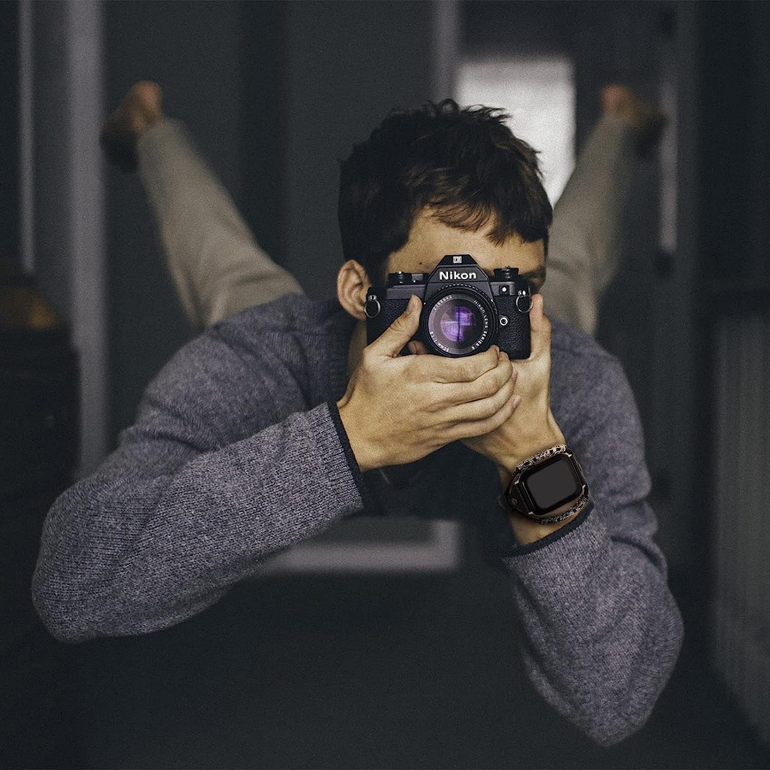 Yukinno Vintage Leather Bands Compatible with Apple Watch Band Women Men 38Mm 40Mm 41Mm Genuine Leather Bracelet Apple Watch Strap Replacement Iwatch Band Series 8 7 6 5 4 3 2 1 SE Ultra, Khaki  Yukinno   