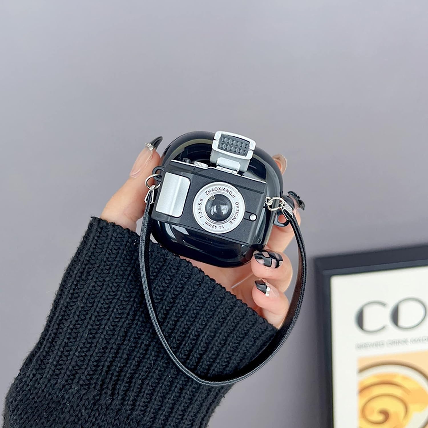 Compatible with Samsung Galaxy Buds2 Pro(2022)/Galaxy Buds Live/Galaxy Buds Pro/Galaxy Buds 2 Charging Box,3D Camera Can Light up Silicone Earphone Case with Keychain  AOLABOKY   