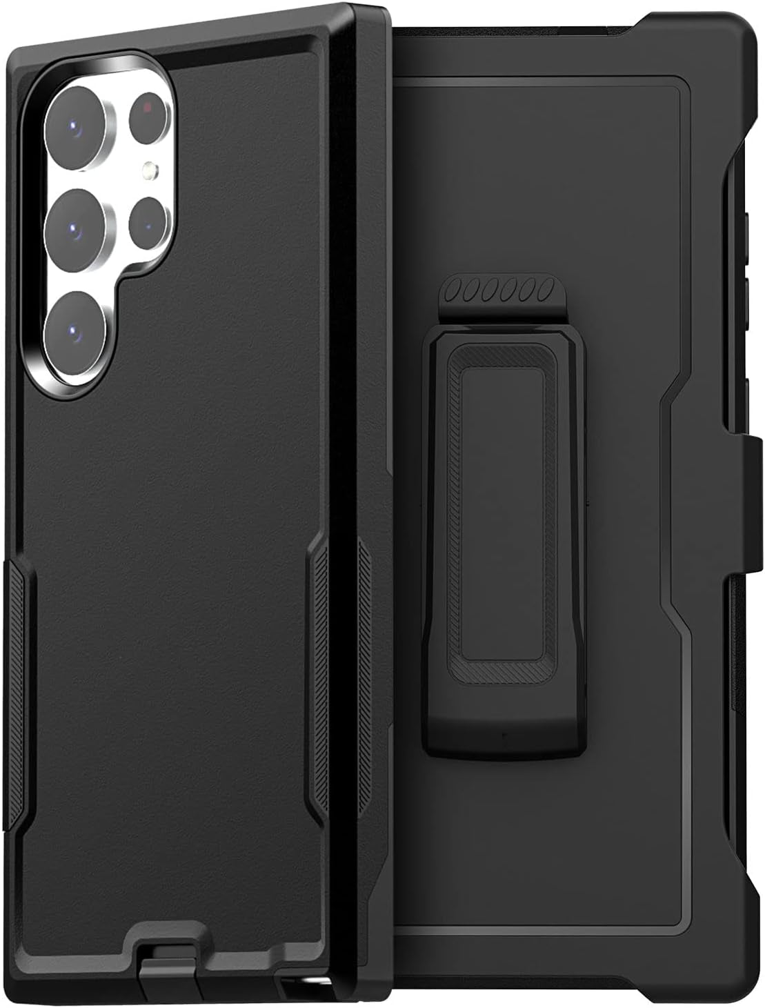 Aicase for Samsung Galaxy S23 Ultra Case,Heavy Duty Drop Protection Full Body Rugged Shockproof Military Protective Tough Durable Cover for Samsung Galaxy S23 Ultra 6.8"_Burgundy/Pink  AICase Black+Belt Clip  