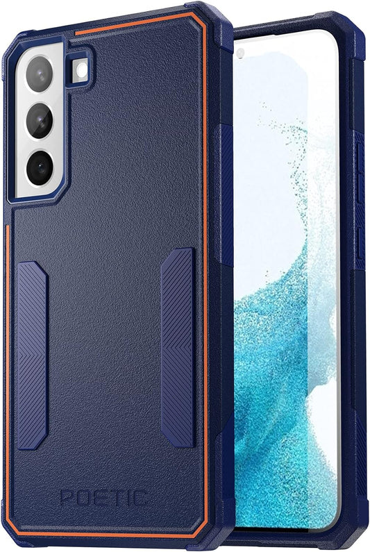 Poetic Neon Series Case Designed for Samsung Galaxy S22 5G 6.1 Inch, Dual Layer Heavy Duty Tough Rugged Lightweight Slim Shockproof Protective Case 2022 Cover for Galaxy S22 5G, Navy Blue  Poetic   