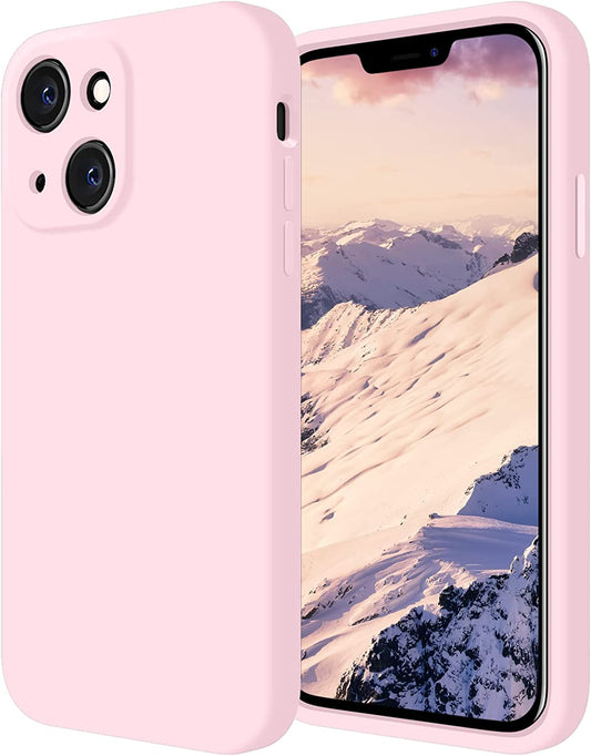 Firenova for Iphone 14 Case, Silicone Upgraded [Camera Protection] Phone Case with [2 Screen Protectors], Soft Anti-Scratch Microfiber Lining Inside, 6.1 Inch, Chalk Pink  FireNova Chalk Pink  