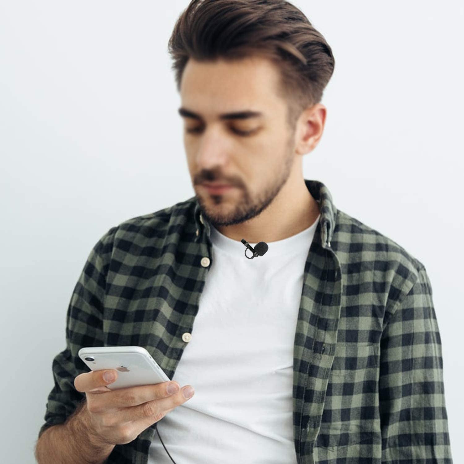 BOYA BY-M1 3.5Mm Electret Condenser Microphone with 1/4" Adapter for Smartphones Iphone DSLR Cameras PC  BOYA   