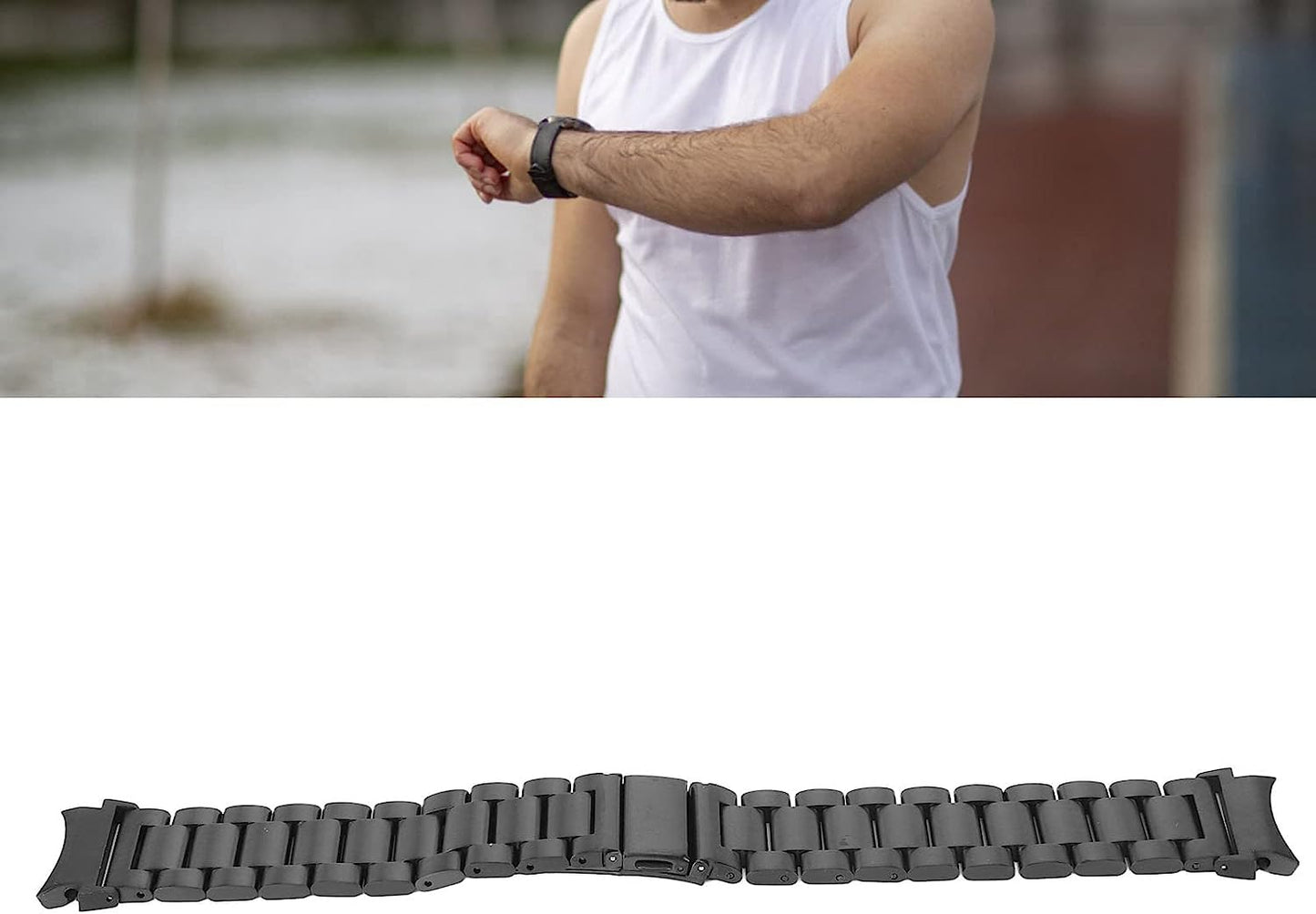 Zjchao Stainless Steel Watch Band Compatible with Galaxy 4 Quick Release Band, Stainless Steel Universal Length, Suitable for Men and Women Galaxy 4 Watch Band  ZJchao   