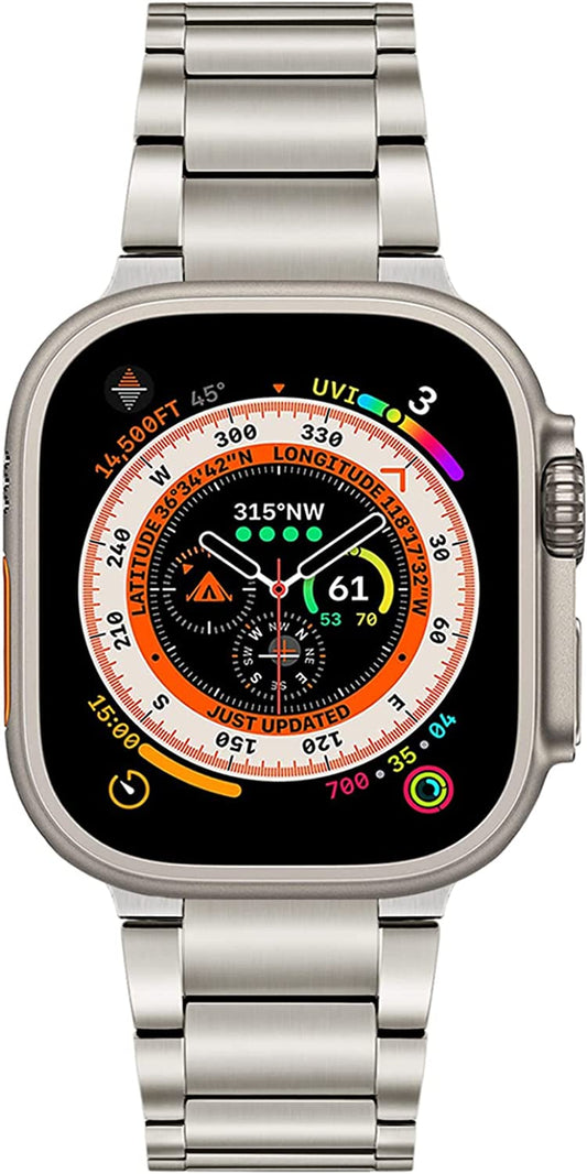 Trumirr Titanium Band for Apple Watch Ultra 49Mm, Titanium Metal Watchband Replacement Strap for Iwatch Apple Watch SE (2Nd Gen) Series 8 7 6 5 4 3 2 1 45Mm 44Mm 42Mm  TRUMiRR   