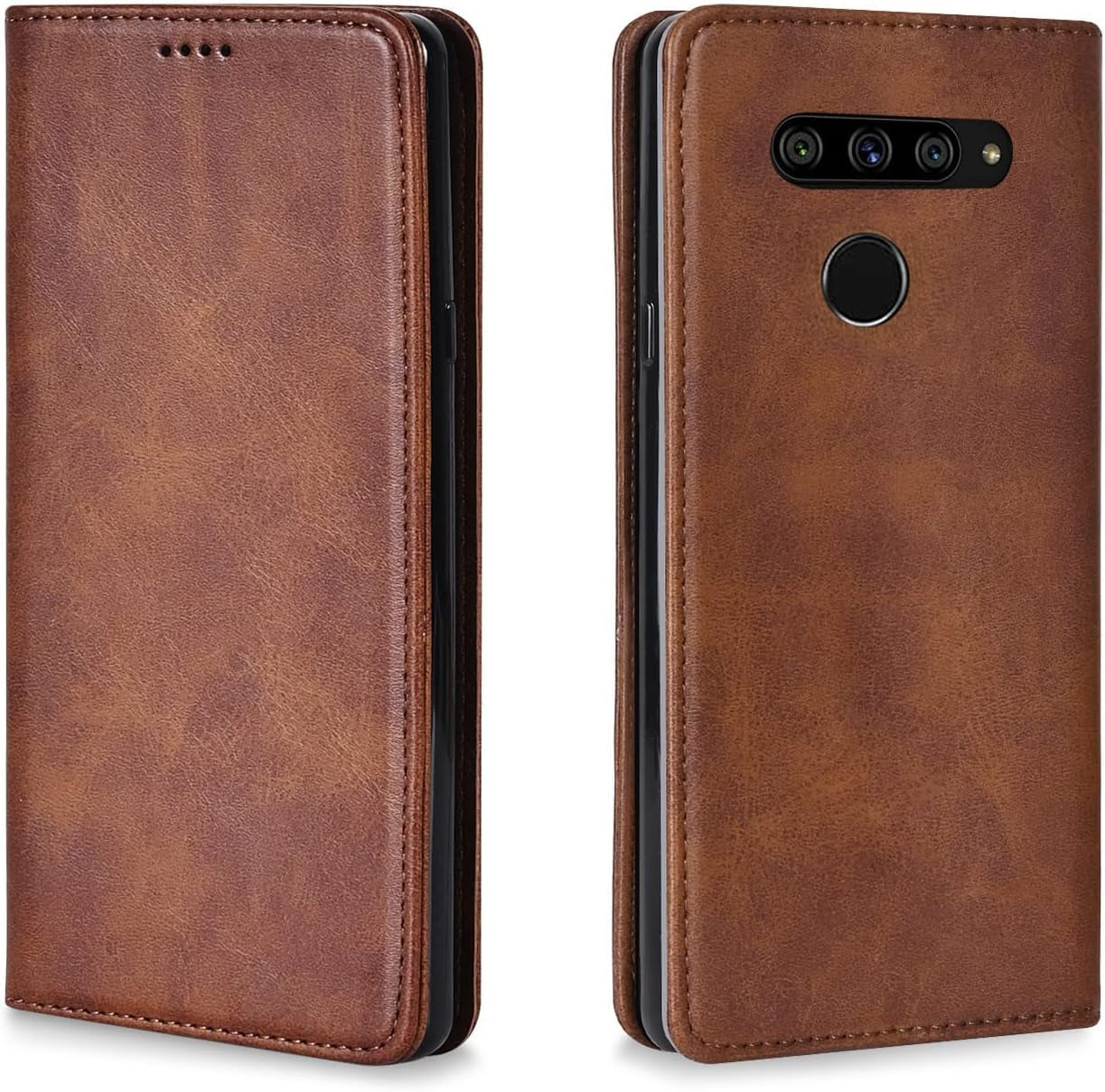 BGTXCZ LG V40 Thinq Case, LG V40 Thinq Wallet Case, [Flip Fold Leather] PU Leather Case with Kickstand Function and ID Credit Card Slot, Magnetic Closure Phone Cover for LG V40 Thinq (Black)  Xiaoki Lg V40 Thinq Brown Lg V40 Thinq 
