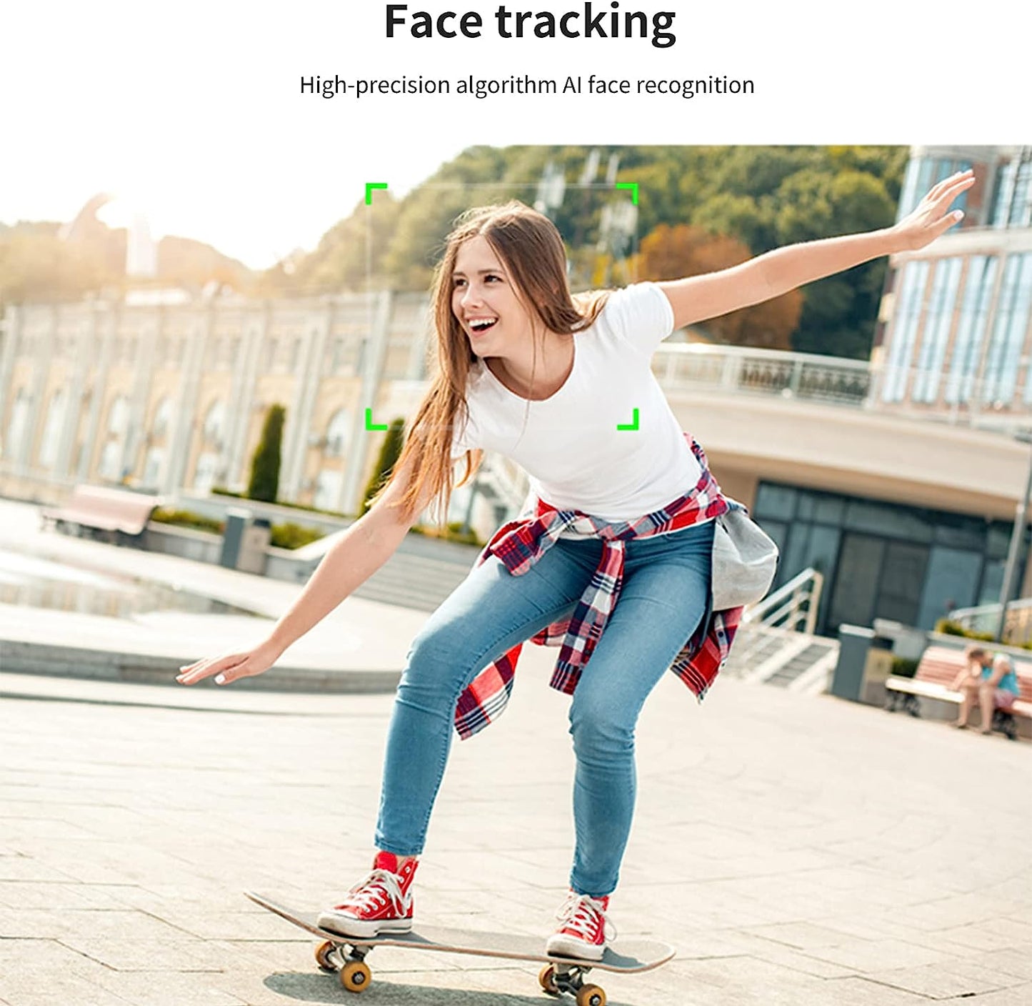 Dsfen Smart Tracking Phone Holder 360° Rotation Auto Face Tracking Cell Phone Tripod Stand Gimbal No App Battery Operated for Video Shooting Live Streaming Vlog Selfie  dsfen   