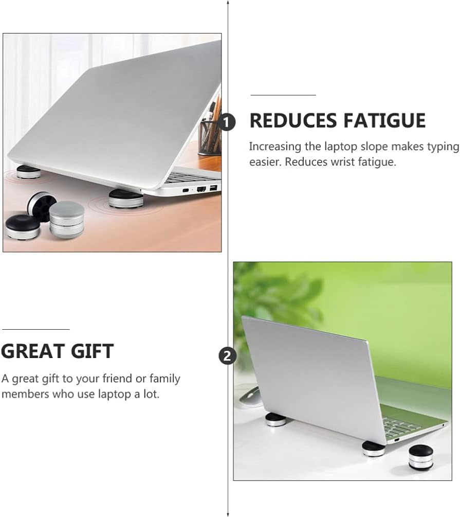 OSALADI 2Pcs Laptop Cooling Pad Laptop Stand Small Invisible Cooler Ball Portable Magnetic Foot Heat for Laptop Computer  OSALADI   