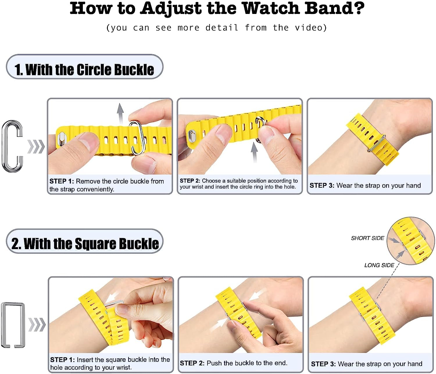 H&S Ocean Band for Apple Watch Band 44Mm 38Mm 45Mm 40Mm 49Mm 41Mm 42Mm,For Apple Watch Series 7/8,Adjustable Loop with Metal Buckle Sport Strap for Apple Watch Ultra/Se/Series 6/5/4/3/2/1  Tnsusop   