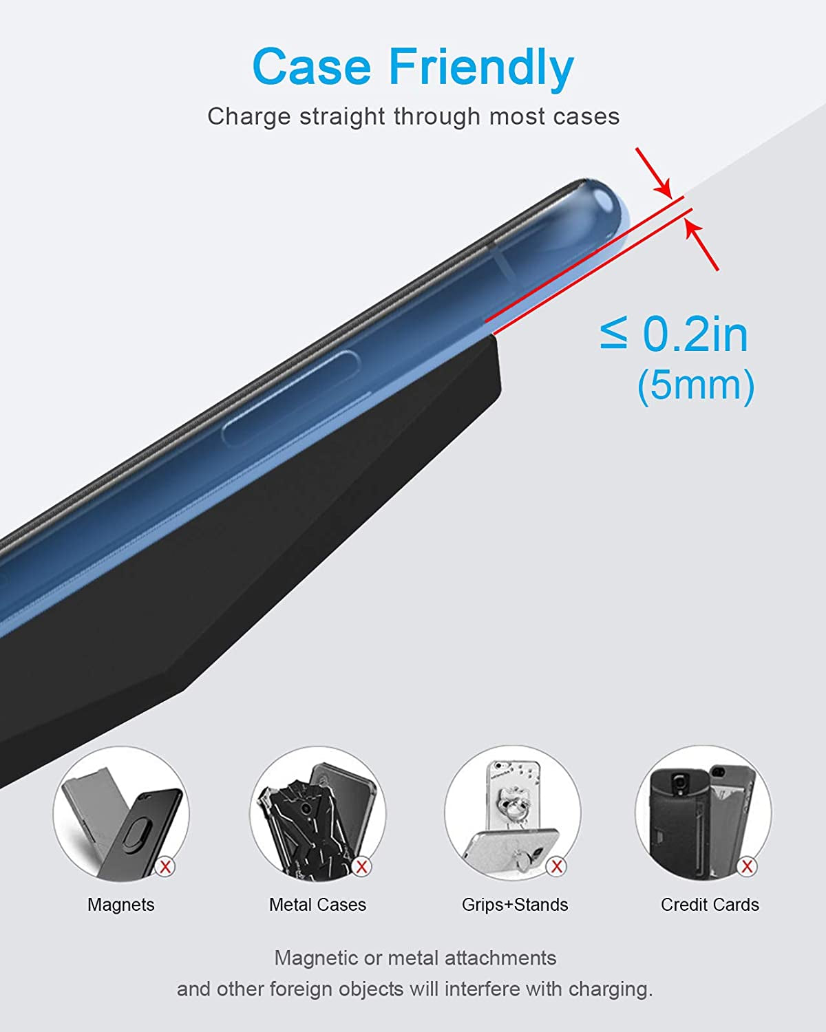 NANAMI 30W Max Wireless Charger, Qi Certified Fast Charging Stand with USB-A Port,Compatible Iphone 14/13/12/11 Pro/Xs Max/Xr, Galaxy S23/S22/S21/S20/S10/S9,Note 20/10/9(With PD Adapter Phone Charger)  NANAMI   