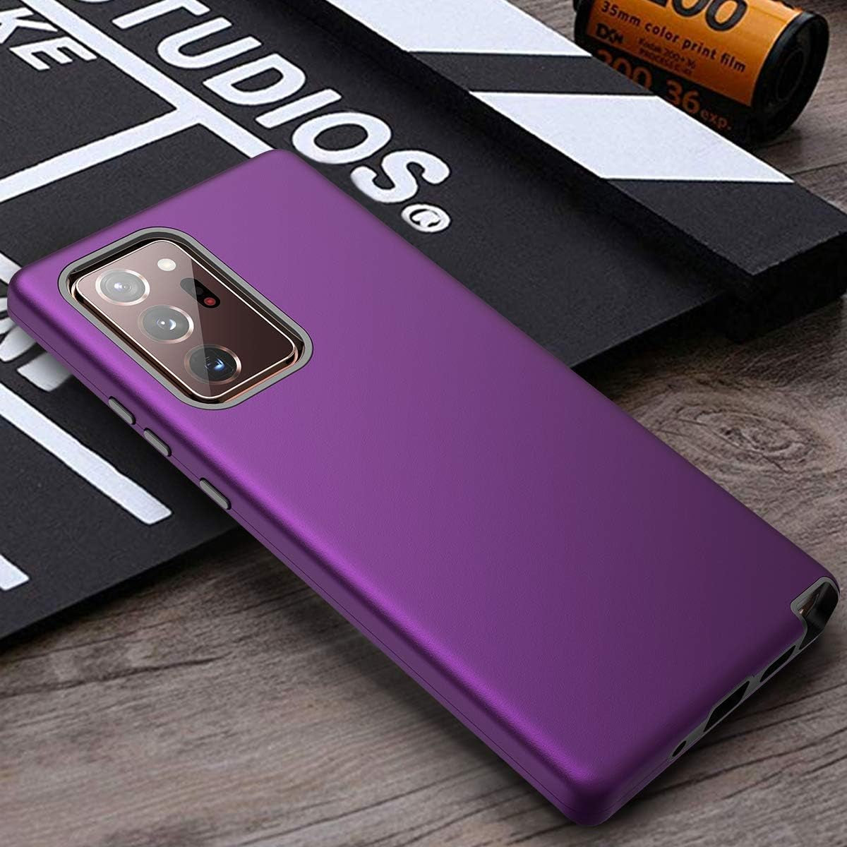 Welovecase for Galaxy Note 20 Ultra Case, Cover 3 in 1 Full Body Heavy Duty Protection Hybrid Shockproof TPU Bumper Protective Case for Samsung Galaxy Note 20 Ultra 6.9Inch Purple  WeLoveCase   