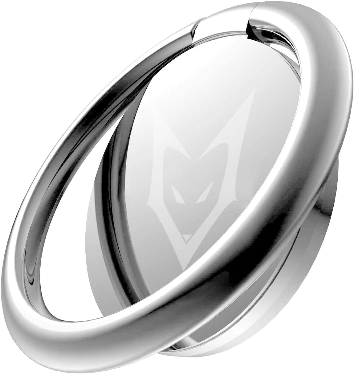 Pokanic Cell Phone Metal Ring Holder Finger Grip Stability Kickstand 360° Rotation Adjustable Collapsible Compatible with Apple Iphone, Samsung Galaxy, LG (Gold)  Pokanic Silver - Pokanic  