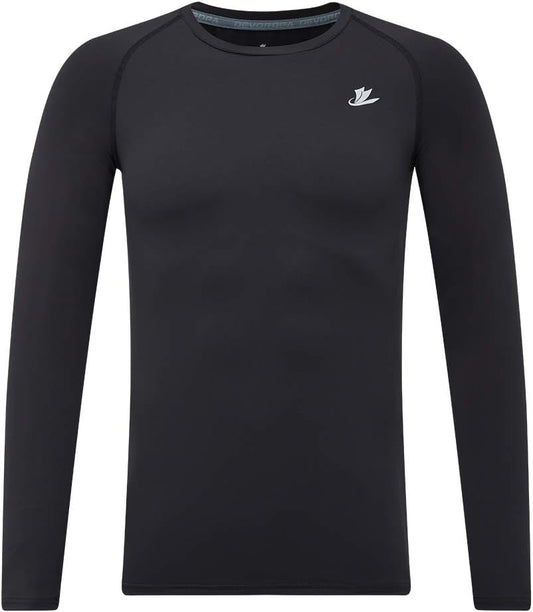 DEVOROPA Youth Boys Compression Shirt Long Sleeve Football Baseball Undershirt Quick Dry Sports Baselayer  DEVOROPA   