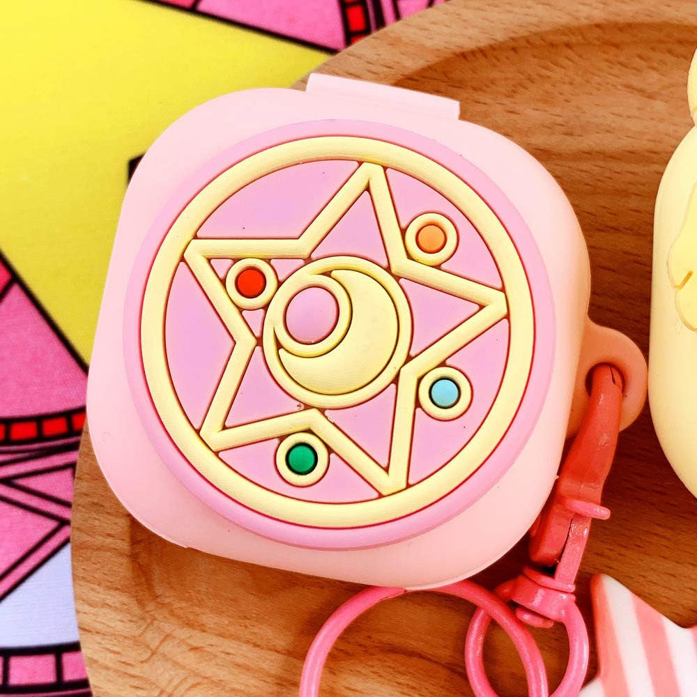 Compatible with Galaxy Buds Pro/Galaxy Buds Live Case Cover Accessory with Doll, Case Cover for Samsung Galaxy Buds Pro(2021) Earbuds Accessories  INHCH   