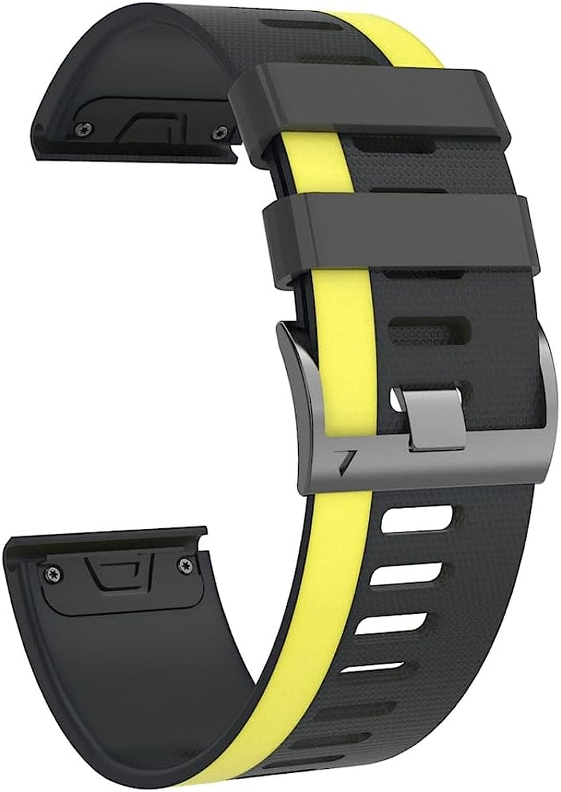 BKUANE 26 22Mm Quick Release Watchband for Garmin Fenix 6X 6 Pro 5X 5 plus 3 HR Enduro Silicone Easyfit Wrist Band for Garmin Enduro D2  BKUANE   