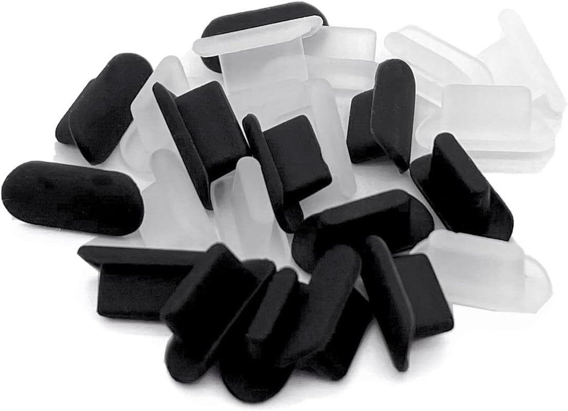 CKANDAY 10 Pairs Anti-Dust Plugs Set Compatible with Iphone 13, 12, 11, X, XS, XR, 8, 7, Plus, Pro, Max, Mini, Ipad, Air Pods Charging Port and Earphone Jack, Silicone Dust Pluggy Caps, Flat Design  CKANDAY   
