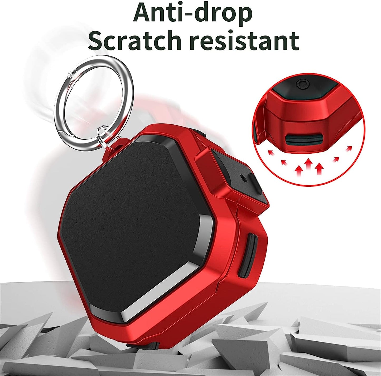 CASEVERSE Cases for Samsung Galaxy Buds2 Pro/Buds 2/Buds Pro/Buds Live with Lock, Cool PC Armor Series Shockproof Cover with Keychain for Boys Teens  CASEVERSE   