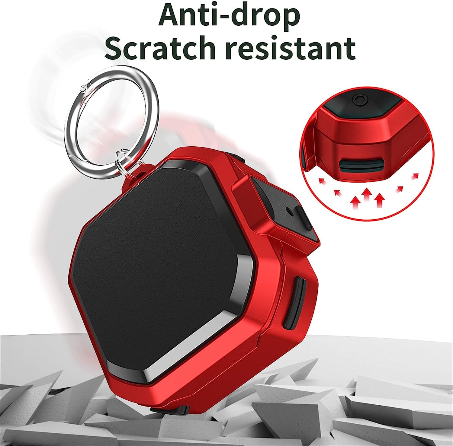 SKPY Cases for Samsung Galaxy Buds2 Pro/Buds 2/Buds Pro/Buds Live with Lock, Cool PC Armor Series Shockproof Cover with Keychain for Boys Teens  SKPY   