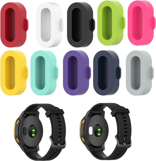 LOKEKE Dust Plug for Garmin Forerunner 955 - 10 Pics Silicone Charger Port Dust Plug Protector Anti-Dust Plugs Caps for Garmin Forerunner 955/255/255S/Descent G1  LOKEKE   