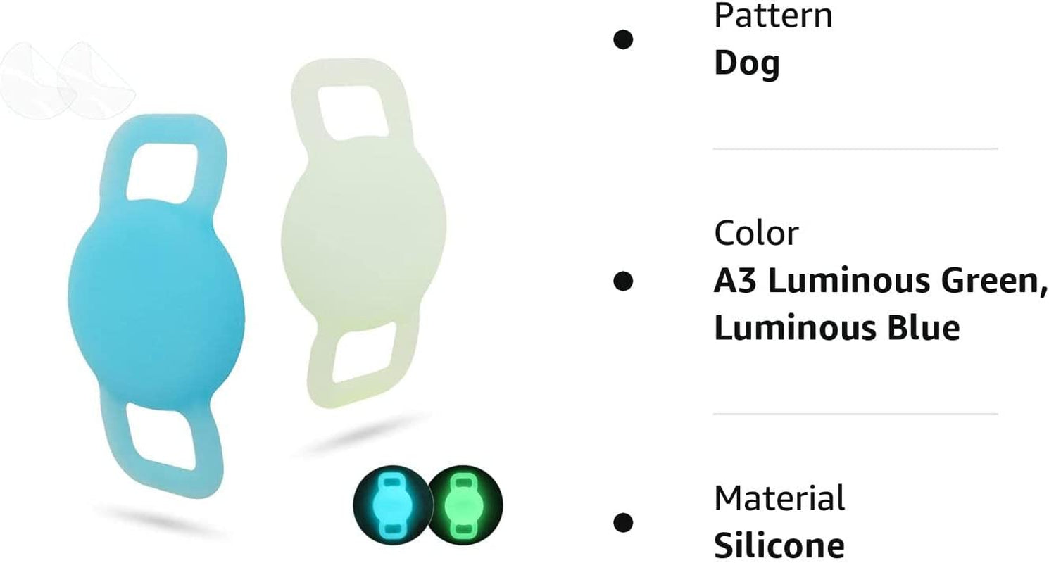 WHALEZON Airtag Cat Collar Holder, Small Air Tag Dog Collar Holder Compatible with Apple Tag, Anti-Lost Pet Tracker Cases Fit on Puppy Collars 3/8" 5/8"  WHALEZON   