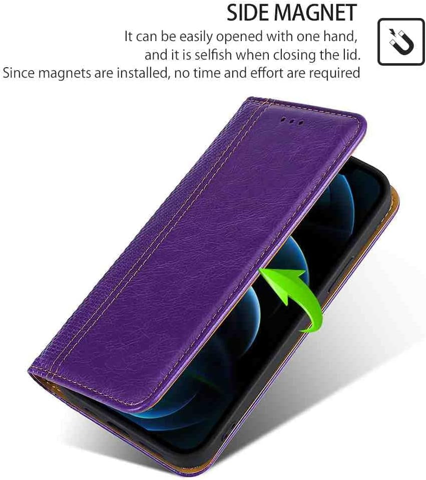 Mojiery Phone Cover Wallet Folio Case for LG X Power 2, Premium PU Leather Slim Fit Cover for X Power 2, 1 Card Slot, Exact Cutouts, Purple  MojieRy   