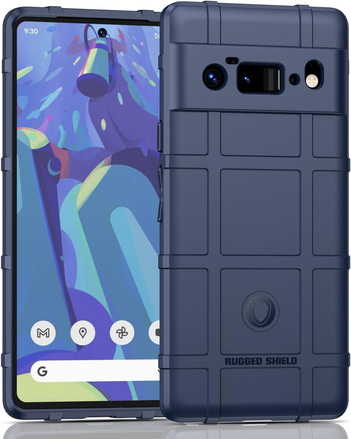 Rugged Shield for Pixel 6 Pro Case, Sturdy Shockproof Google Pixel 6 Pro Case, Military Grade Protection, Anti-Scratch, Heavy Duty Protective Phone Case, Slim Fit Bumper Cover - Green  MOFAN Blue  