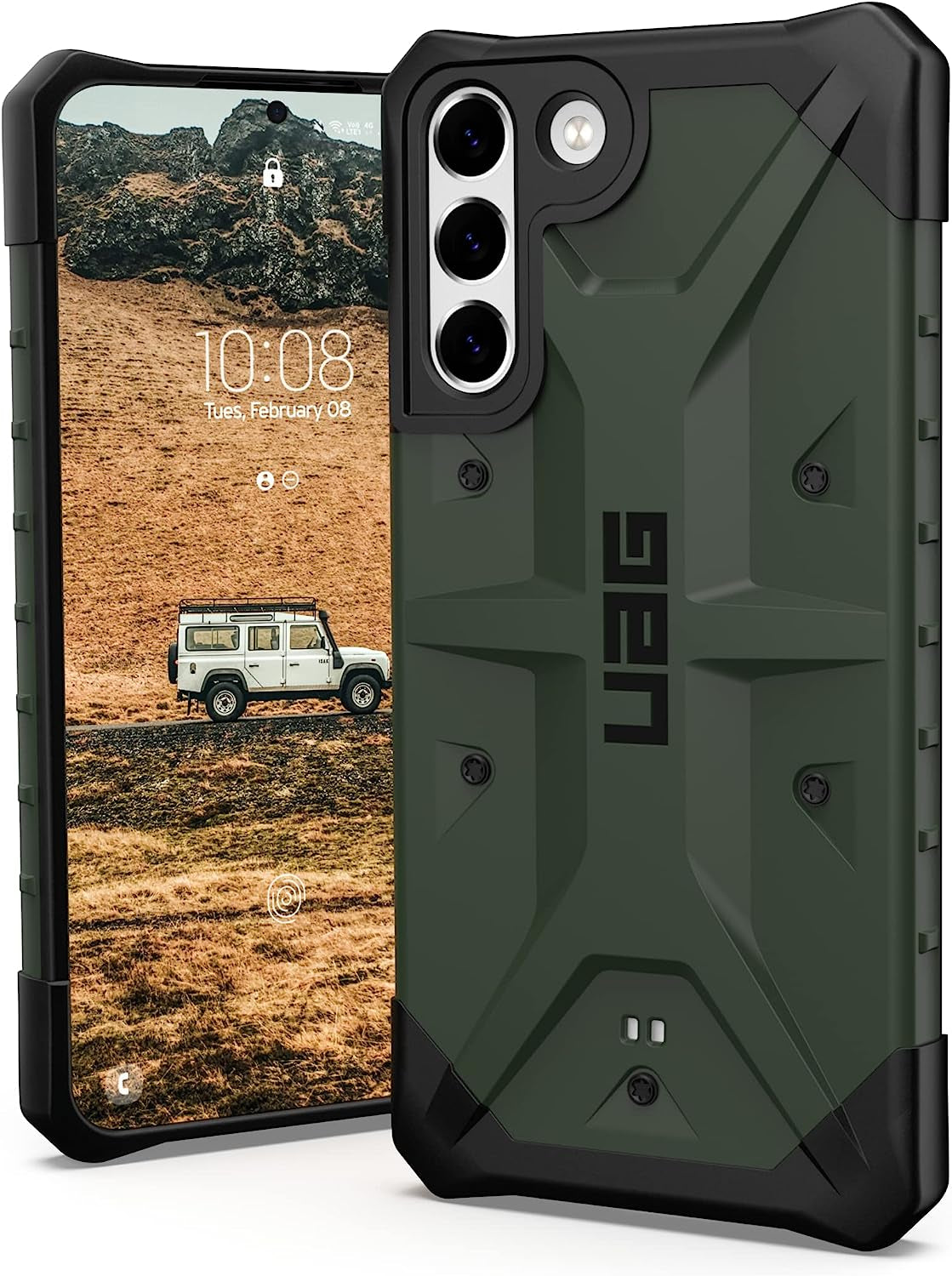 URBAN ARMOR GEAR UAG Designed for Samsung Galaxy S22 plus Case Blue Mallard Rugged Lightweight Slim Shockproof Pathfinder Protective Cover, [6.6 Inch Screen]  URBAN ARMOR GEAR Pathfinder - Olive Drab  